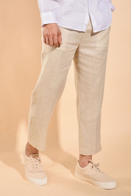 Mens loose clearance fit linen pants